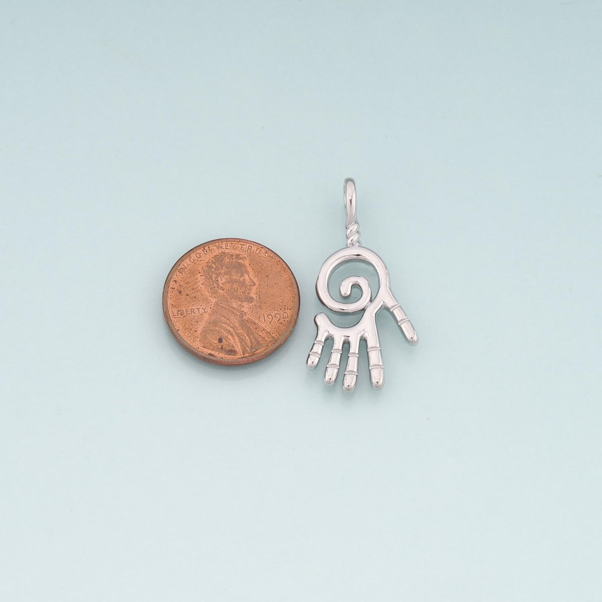 18K Gold Filled Hand Charm Pendant for Jewelry Making