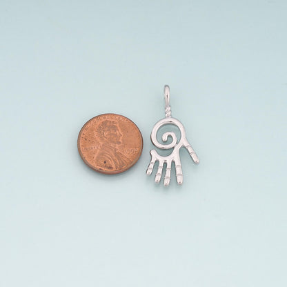 18K Gold Filled Hand Charm Pendant for Jewelry Making