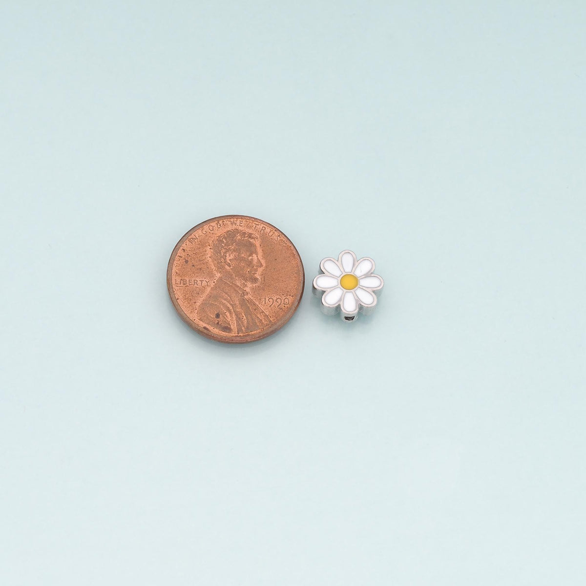 Gold Flower Spacer Beads Charms,18K Gold Filled Flower Bracelet Necklace for DIY Jewelry Making Supply