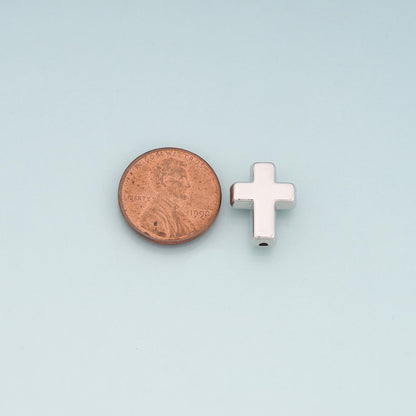18K Gold Filled Cross Spacer Beads for Jewelry Making