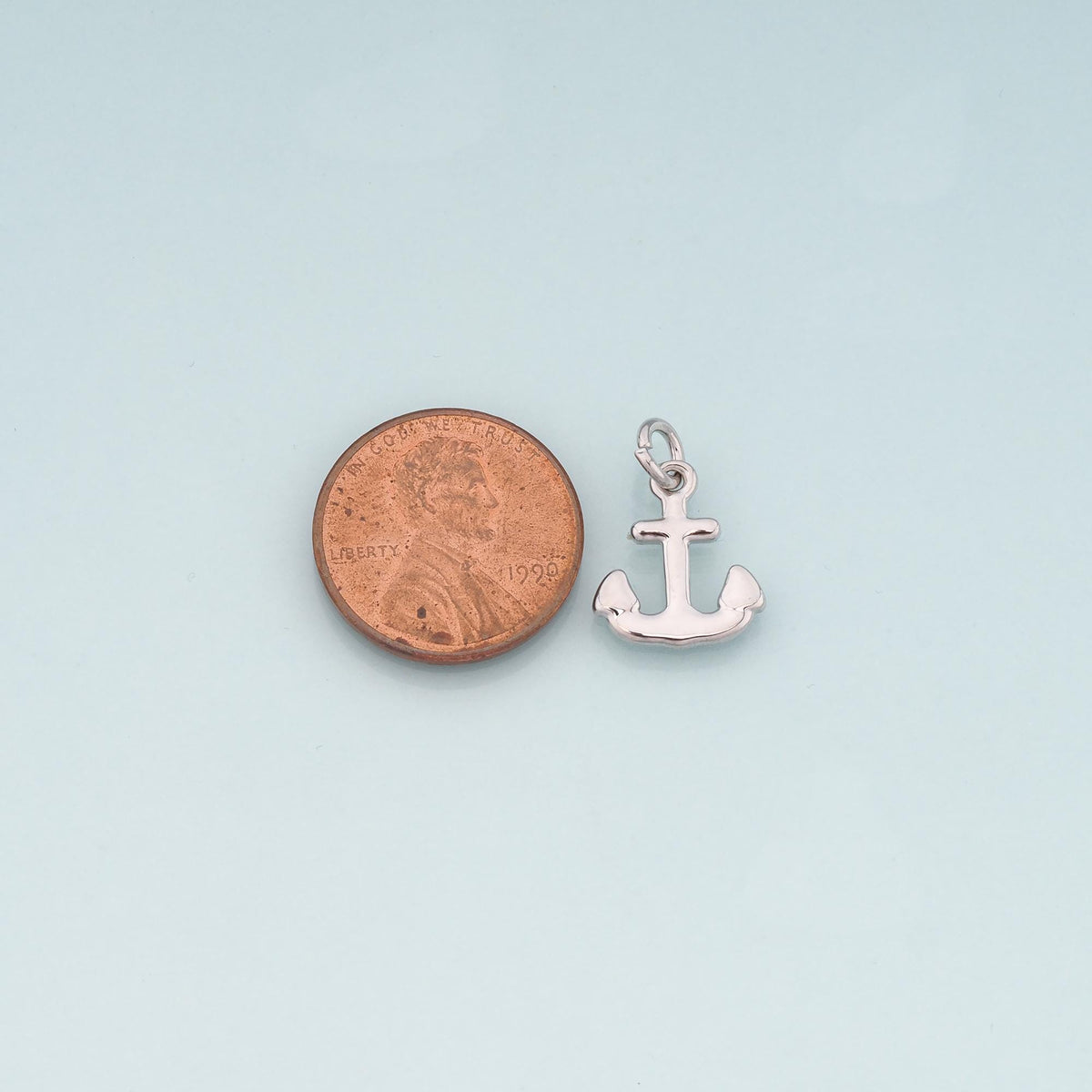 Gold Anchor Charms,18K Gold Filled Anchor Pendant Charm Bracelet Necklace for DIY Jewelry Making Supply