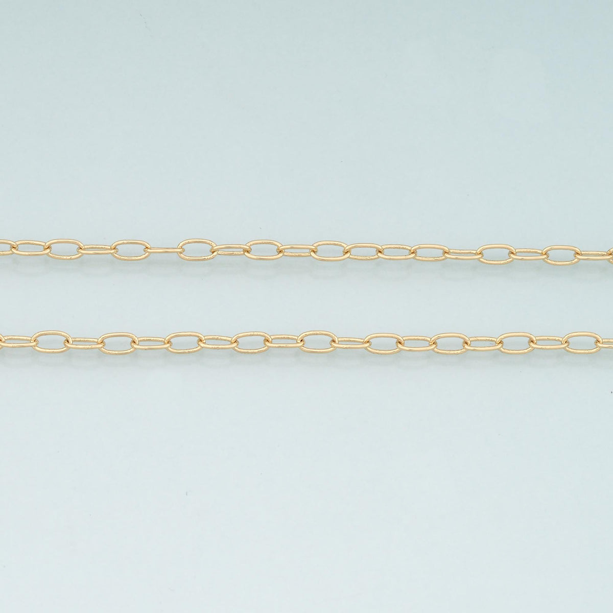 18K Gold Filled Oval Oval Chain 3.28 ft, 16.40 ft for Jewelry Making