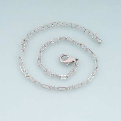 Gold Adjustable Chain,18K Gold Filled Oval Bracelet,Semi Finished Bracelets,Bracelets for Jewelry Making