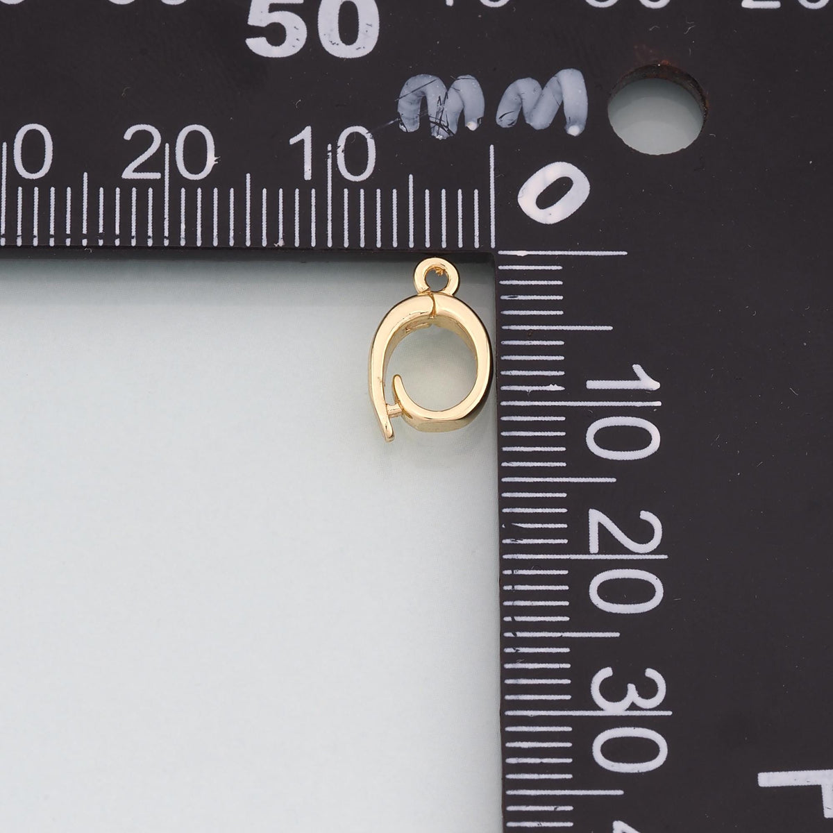 18K Gold Filled Heart Charm Pendant for Jewelry Making