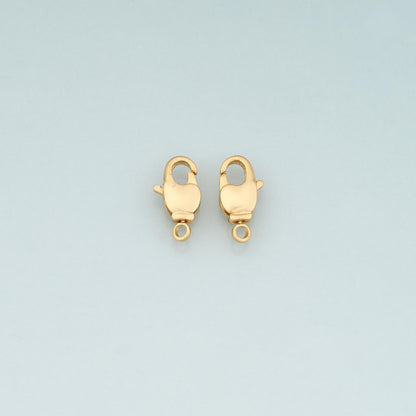 Gold Clasp,18K Gold Filled Lobster Clasp Gold Lobster Claw for DIY Jewelry Finding Necklace Bracelet