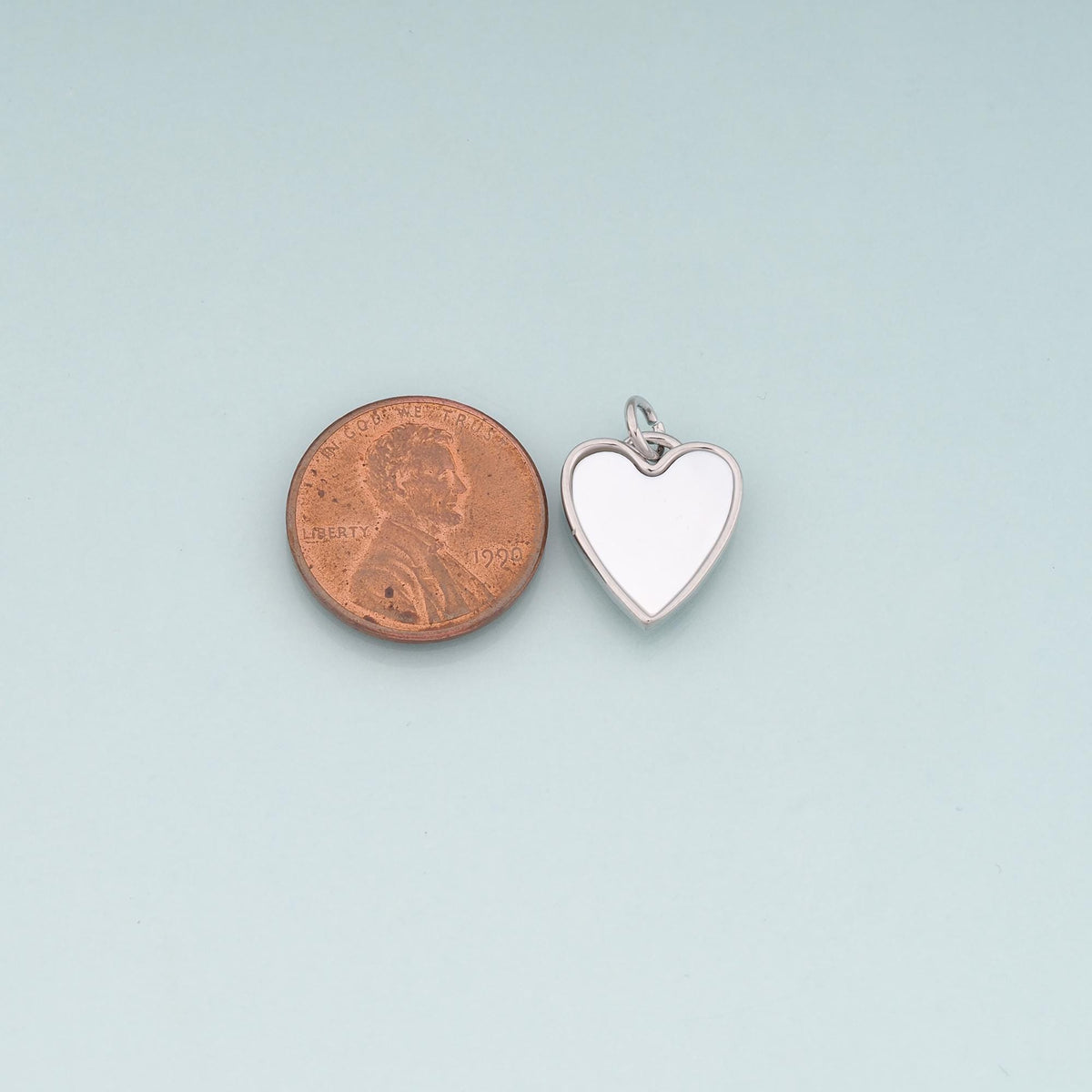 18K Gold Filled Shell Heart Pendant,Heart Charm Bracelet Necklace for DIY Jewelry Making Supply