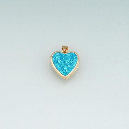 Gold Opal Openable Heart Round Locket Charms,18K Gold Filled Heart Pendant Charm Bracelet Necklace for DIY Jewelry Making Sup