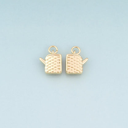 18K Gold Filled Charm Pendant for Jewelry Making