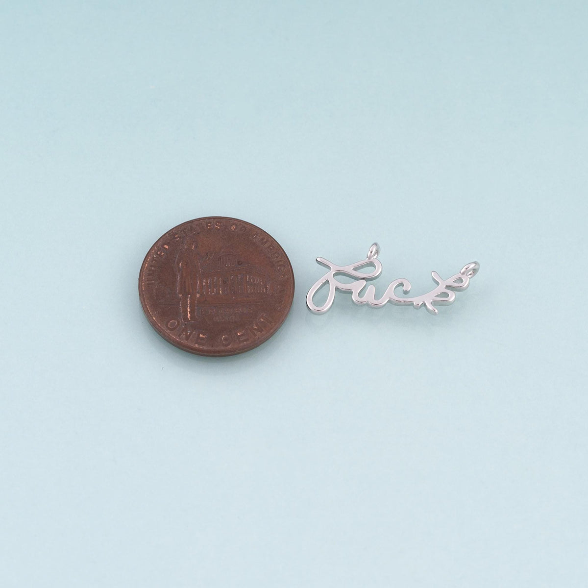 18K Gold Filled Letter Connector for Jewelry Making