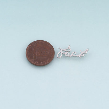 18K Gold Filled Letter Connector for Jewelry Making