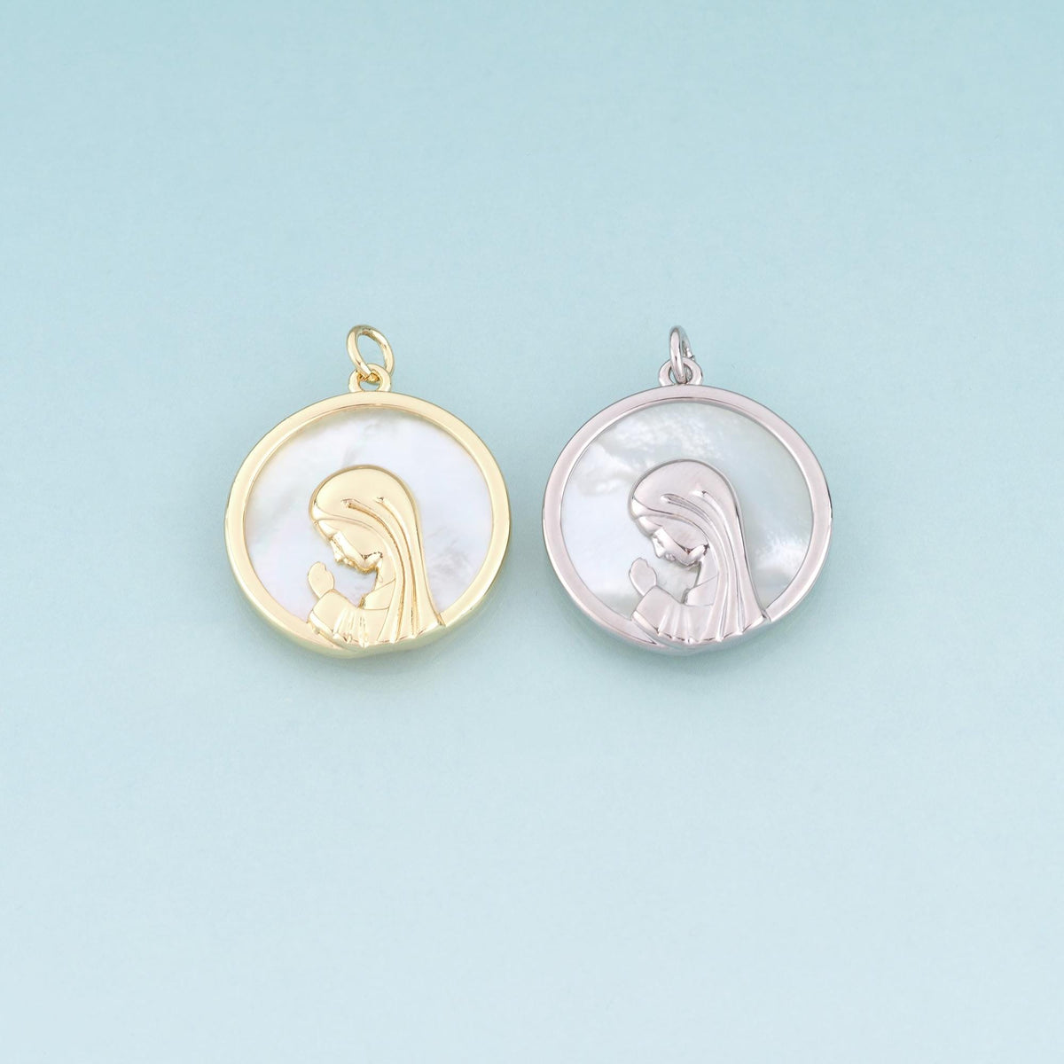 18K Gold Filled Shell Charm Pendant for Jewelry Making