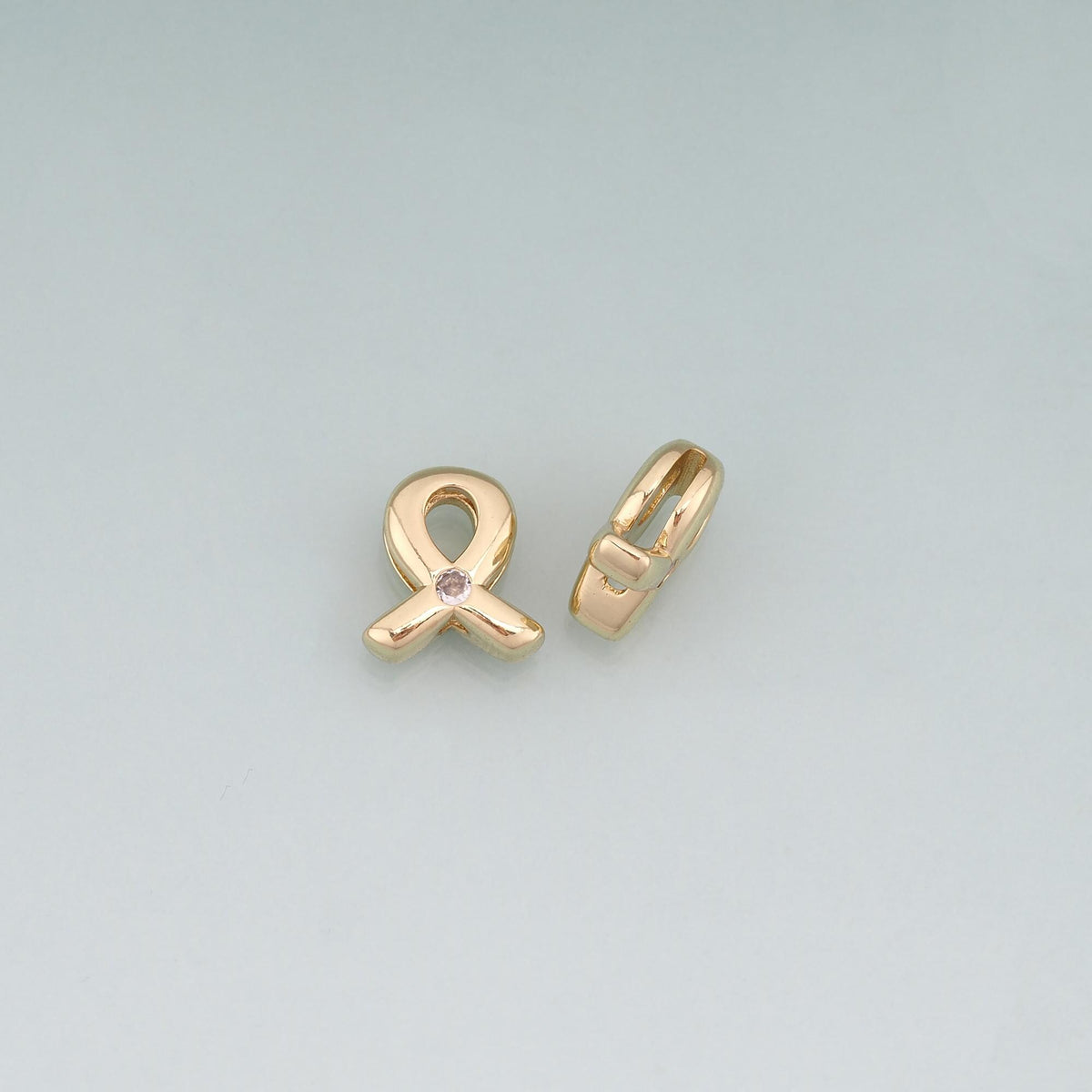 18K Gold Filled Hand CZ Charm Pendant for Jewelry Making
