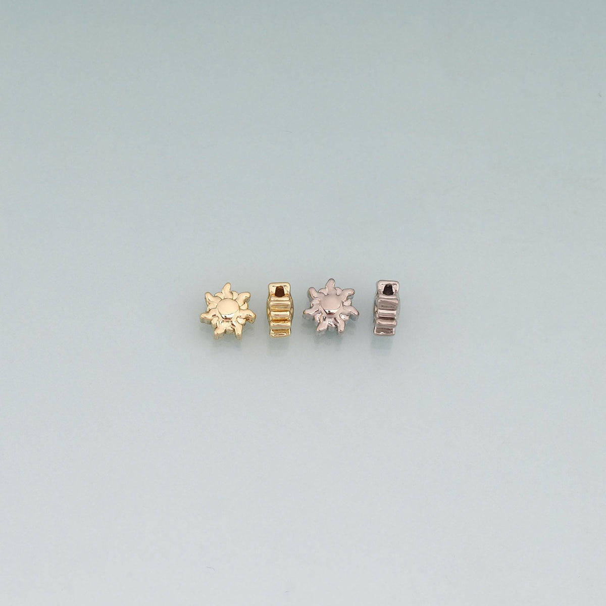 18K Gold Filled Sun Spacer Beads for Jewelry Making