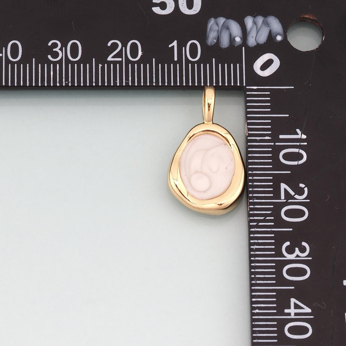 18K Gold Filled Enamel Charm Pendant for Jewelry Making