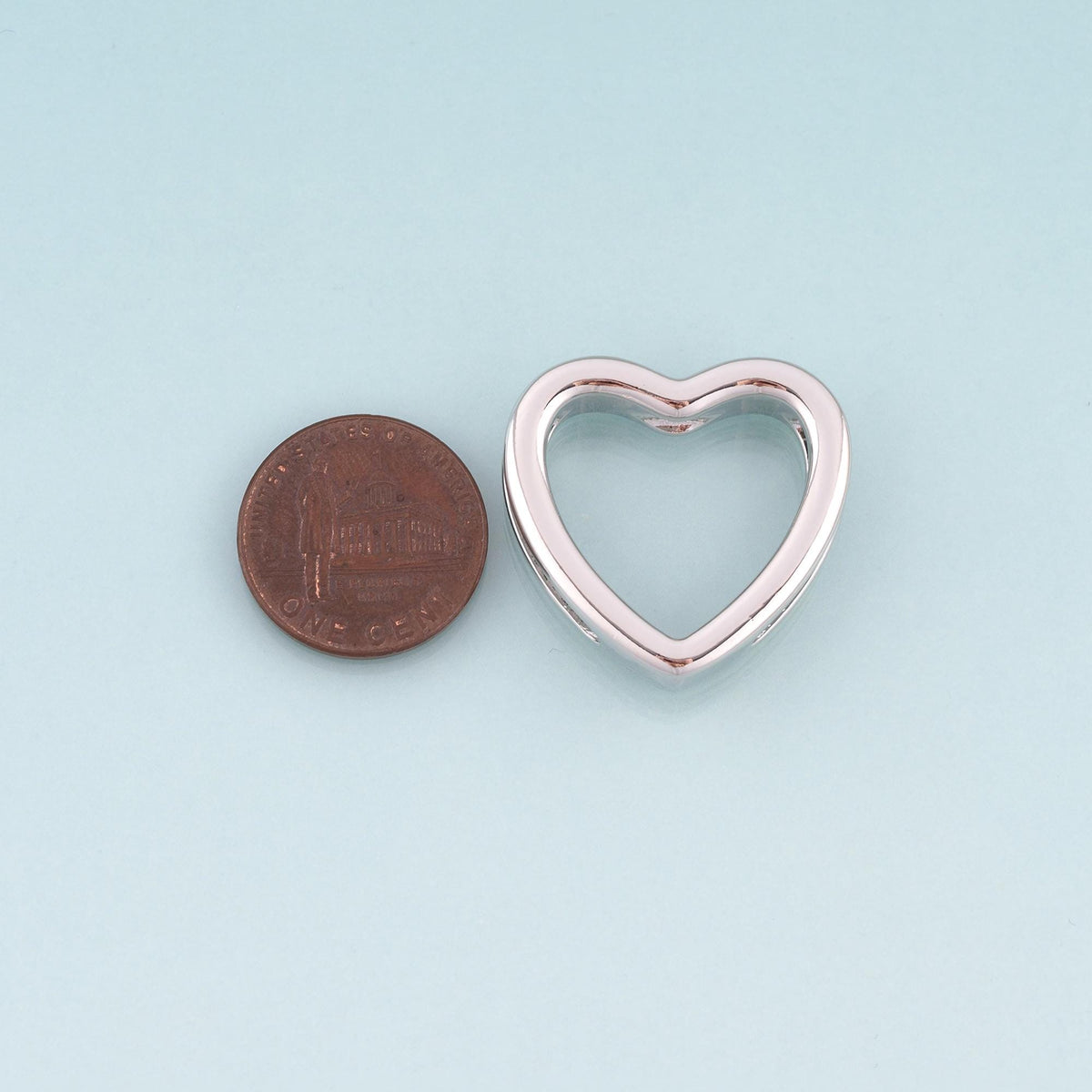 18K Gold Filled Heart Beads,Minimalist Heart Spacer Beads Bracelet Necklace for DIY Jewelry Making Supply