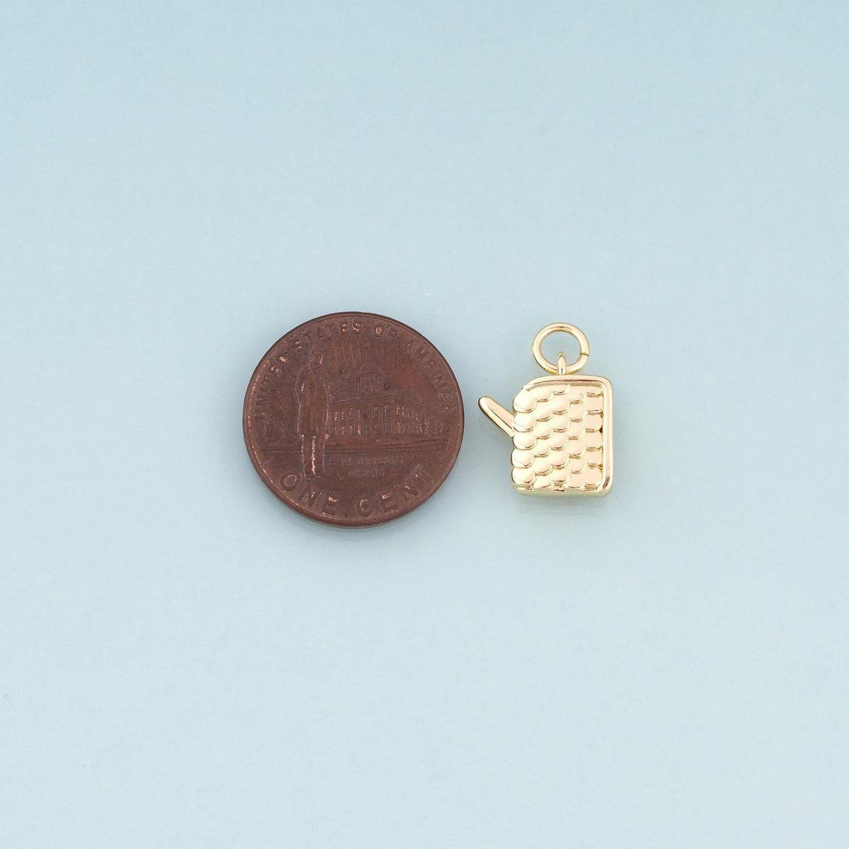 18K Gold Filled Charm Pendant for Jewelry Making