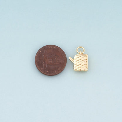 18K Gold Filled Charm Pendant for Jewelry Making