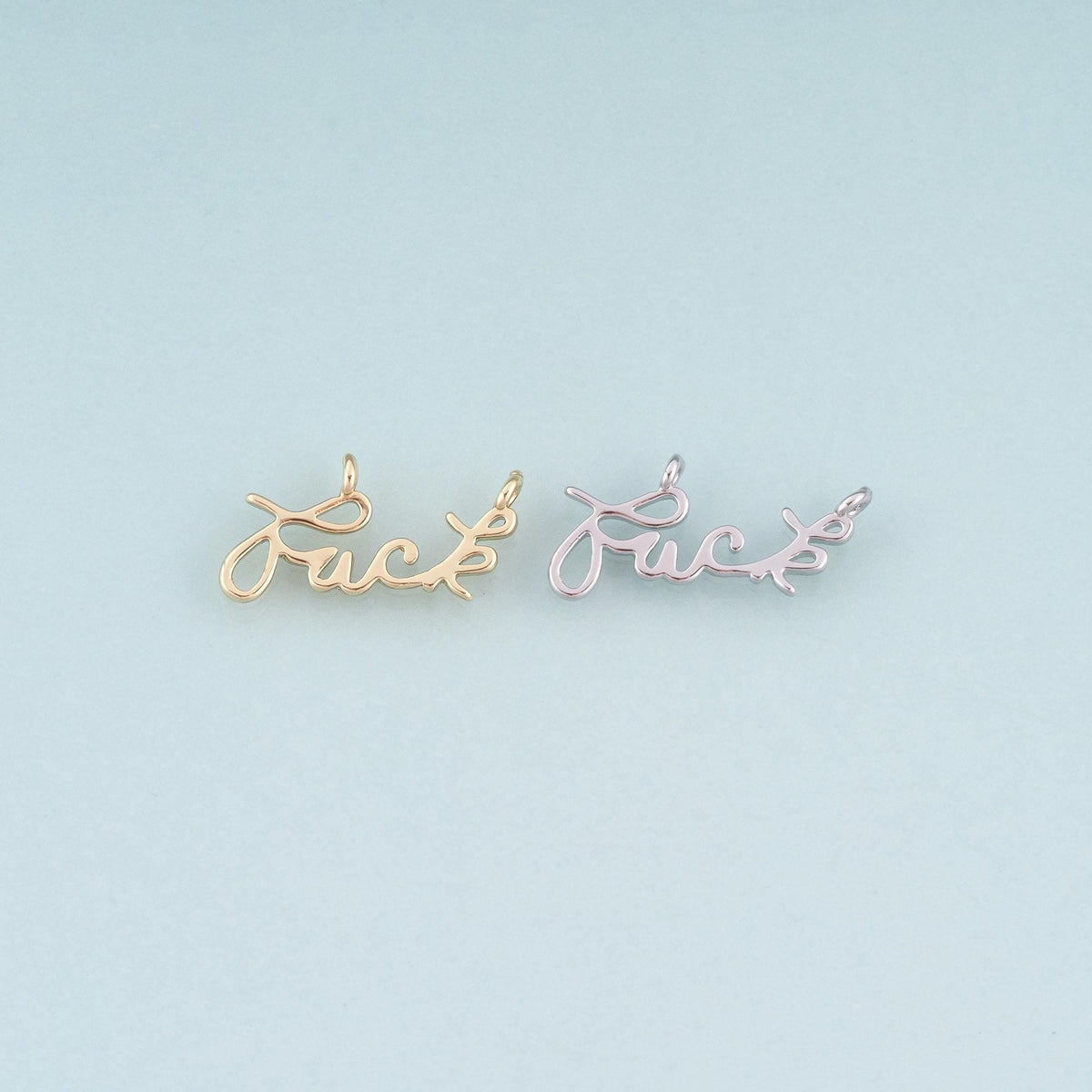 18K Gold Filled Letter Connector for Jewelry Making