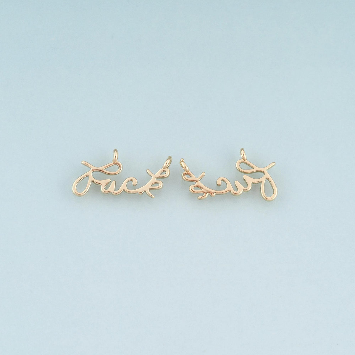 18K Gold Filled Letter Connector for Jewelry Making
