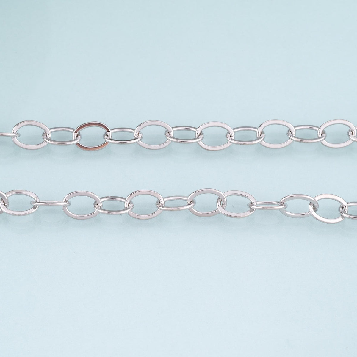 18K Gold Filled Oval Chain,Oval Chain Bracelet Necklace for DIY Jewelry Making Supply