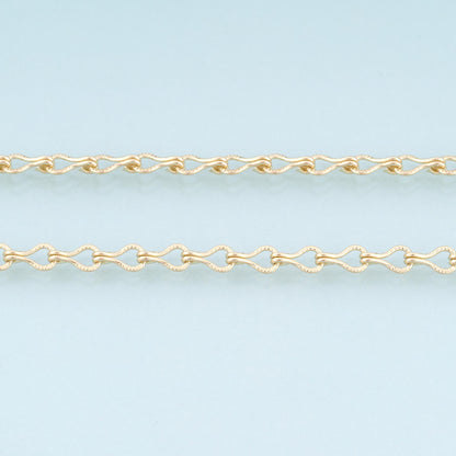 18K Gold Filled Geometry Chain,Geometry Chain Bracelet Necklace for DIY Jewelry Making Supply