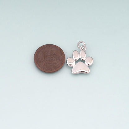 18K Gold Filled Paw Charm Pendant for Jewelry Making