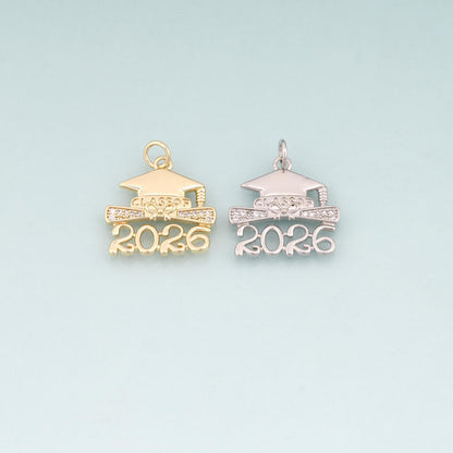 18K Gold Filled Hand CZ Charm Pendant for Jewelry Making