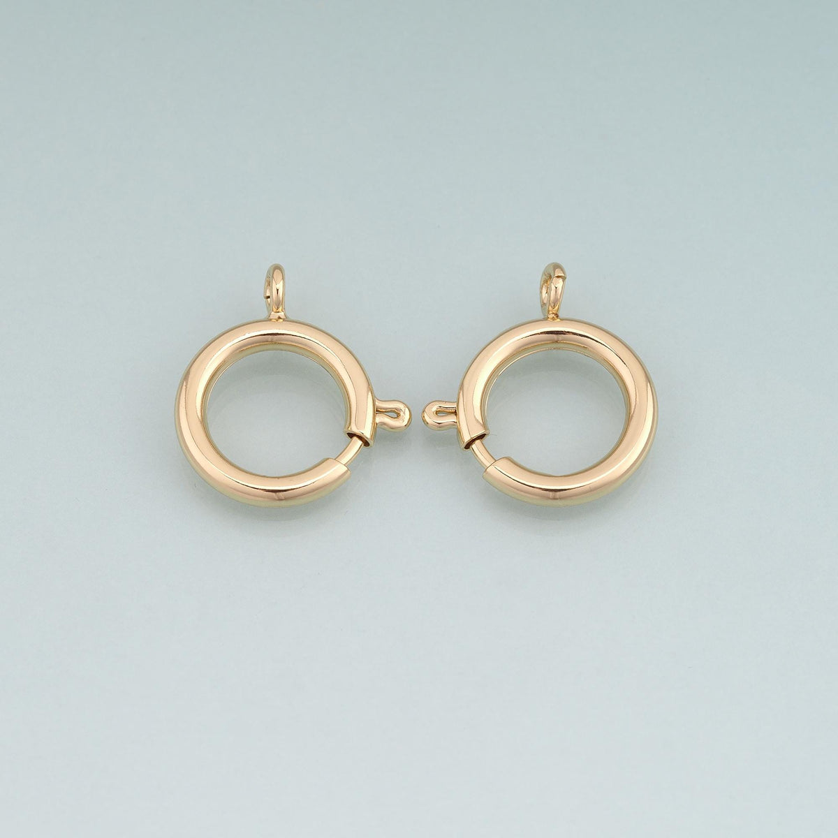 18K Gold Filled Round Connector 18 mm, 16 mm for Jewelry Making