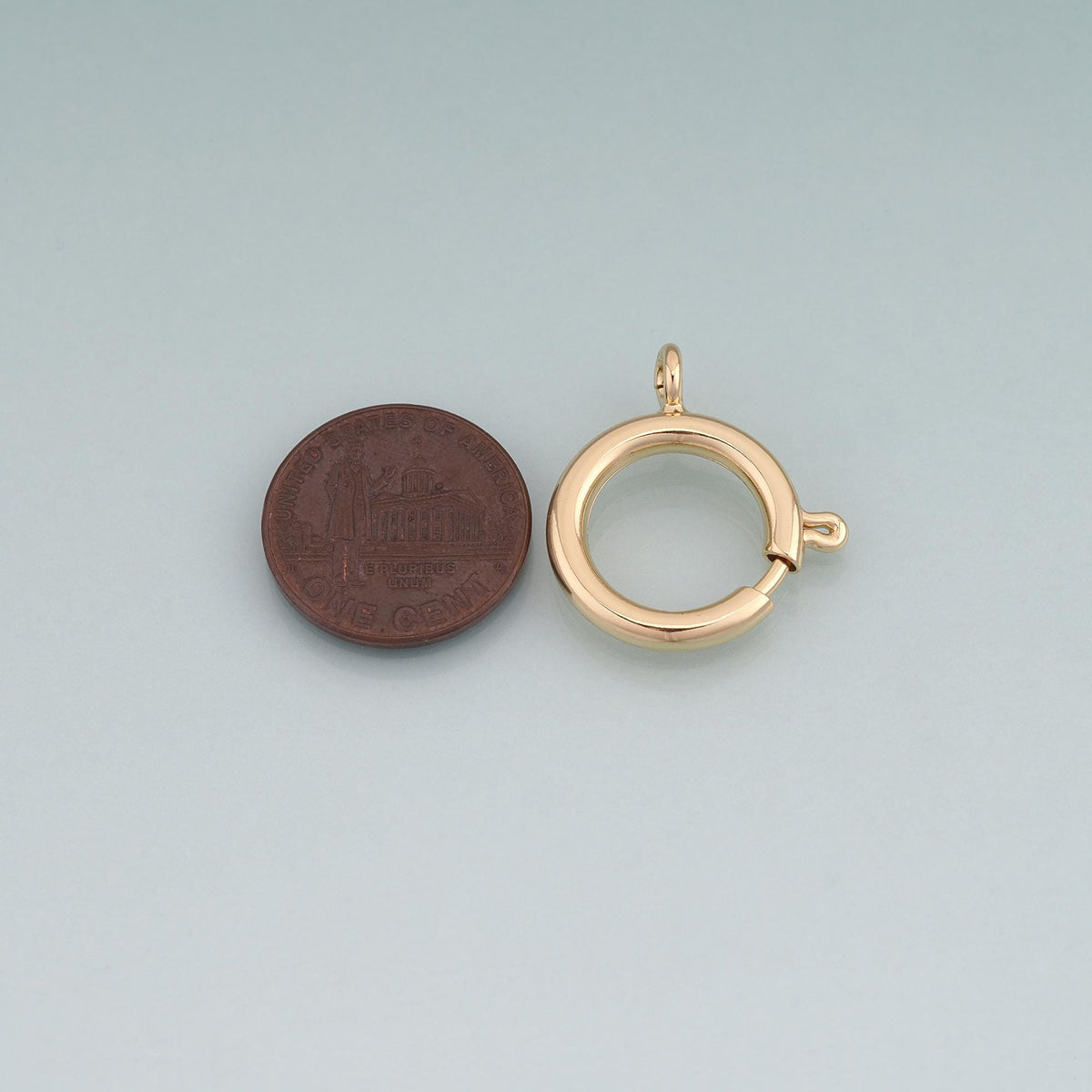 18K Gold Filled Round Connector 18 mm, 16 mm for Jewelry Making