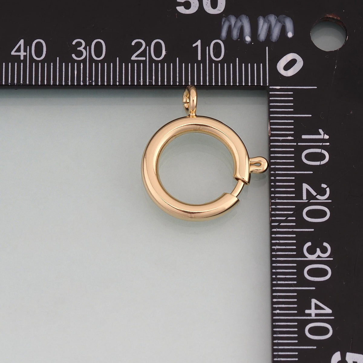 18K Gold Filled Round Connector 18 mm, 16 mm for Jewelry Making