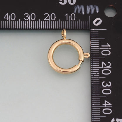 18K Gold Filled Round Connector 18 mm, 16 mm for Jewelry Making