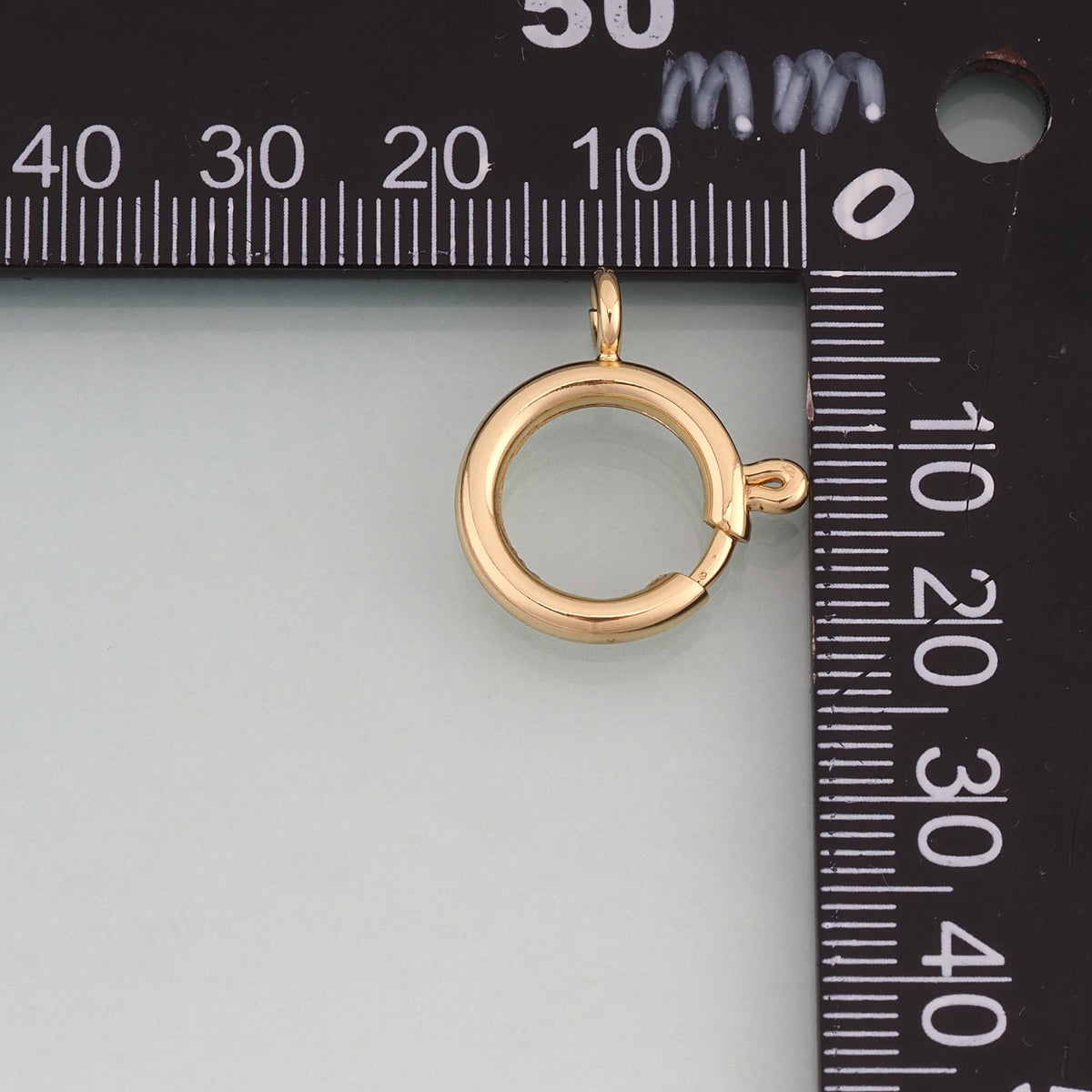18K Gold Filled Round Connector Ring,Round Connector Bracelet Necklace for DIY Jewelry Making Supply