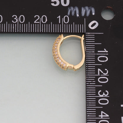 18K Gold Filled Hand CZ Charm Pendant for Jewelry Making