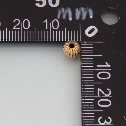 18K Gold Filled Round Round Beads 8 mm, 6 mm for Jewelry Making