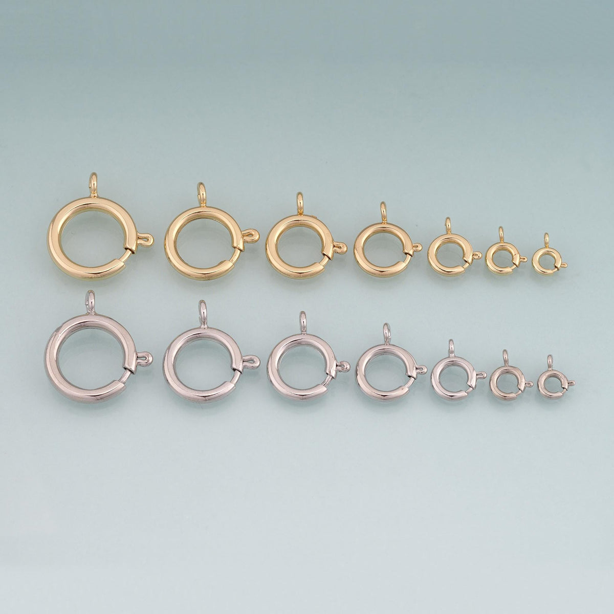 18K Gold Filled Round Connector 18 mm, 16 mm for Jewelry Making