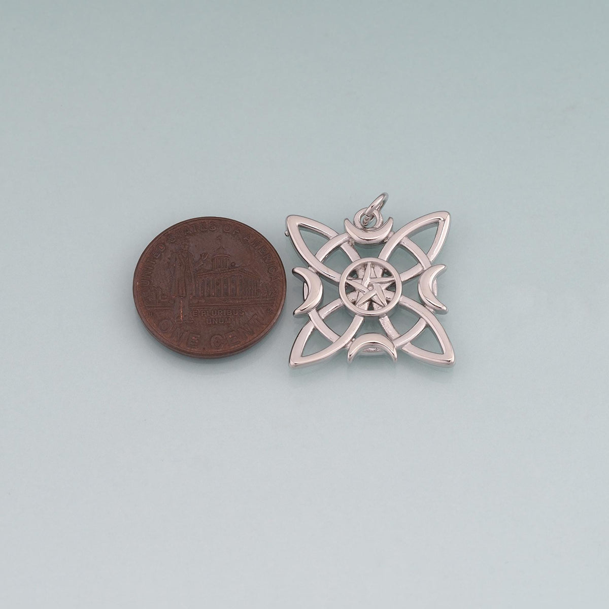 18K Gold Filled Star Compass Pendant,Star Charm Bracelet Necklace for DIY Jewelry Making Supply