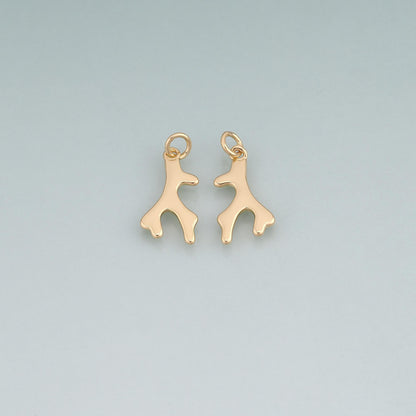 18K Gold Filled Hand Charm Pendant for Jewelry Making