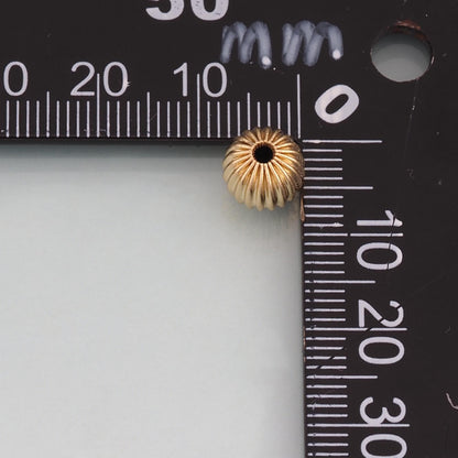 18K Gold Filled Round Round Beads 8 mm, 6 mm for Jewelry Making