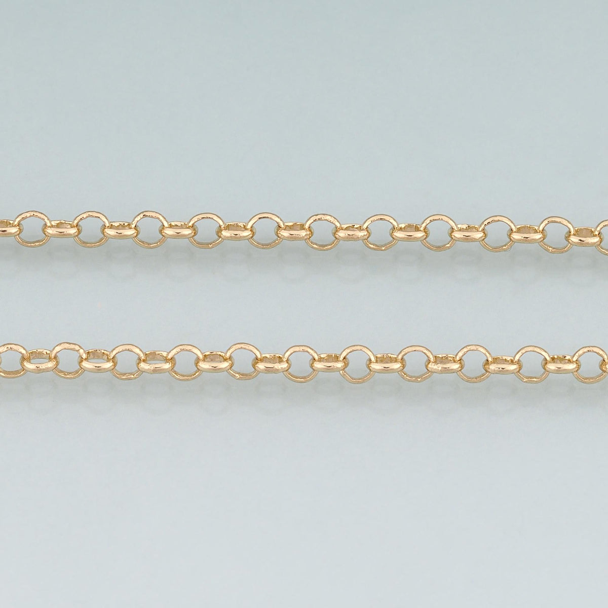 18K Gold Filled Round Chain,Round Chain Bracelet Necklace for DIY Jewelry Making Supply