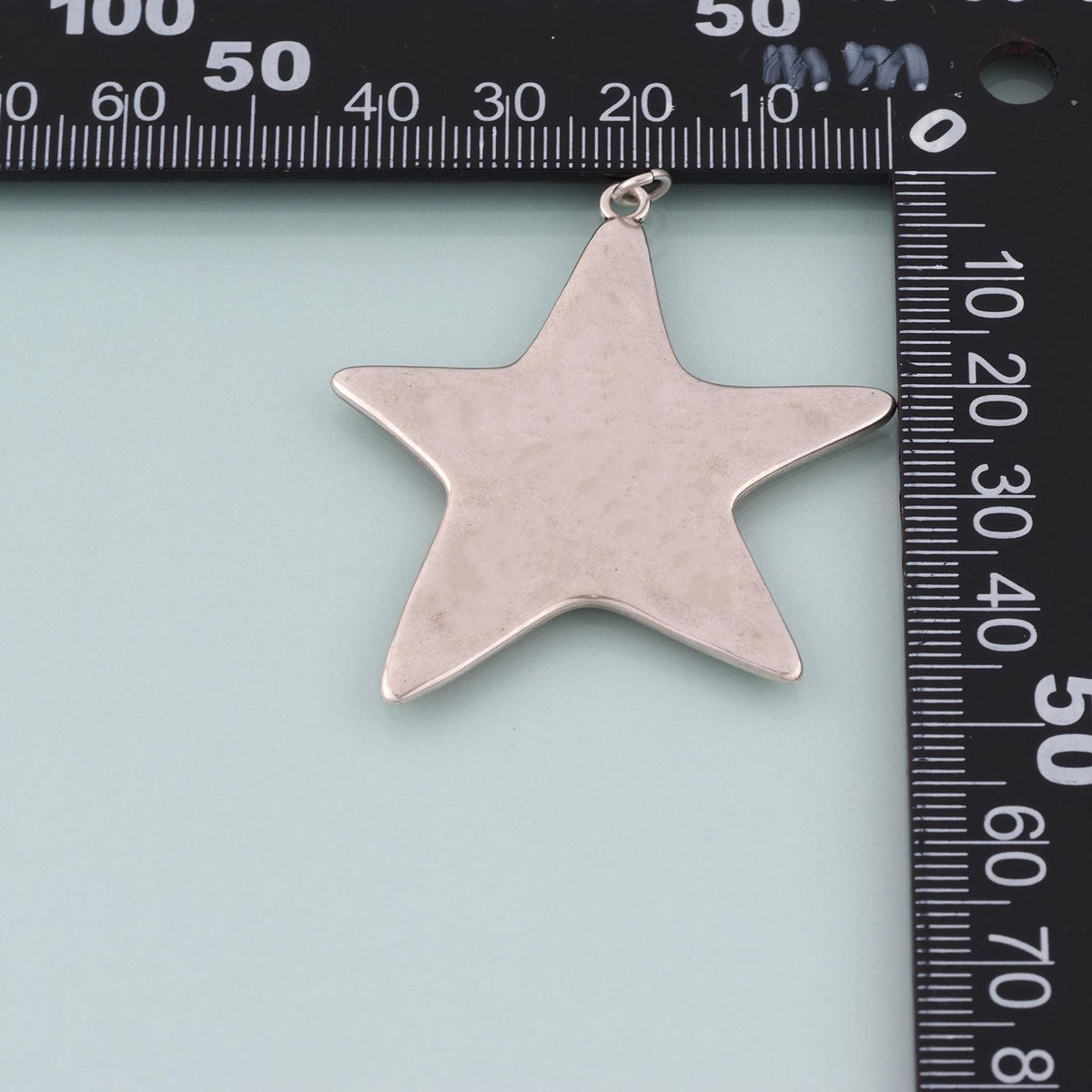 Silver Star Pendant,Minimalist Star Charm Bracelet Necklace for DIY Jewelry Making Supply