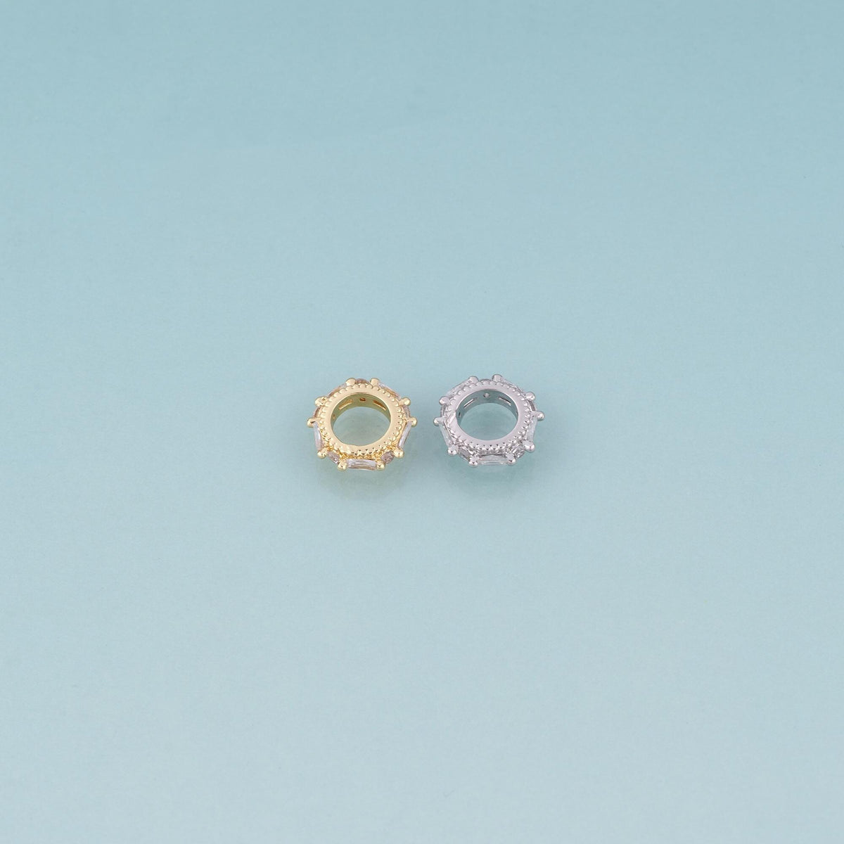 18K Gold Filled Crystal Spacer Beads for Jewelry Making