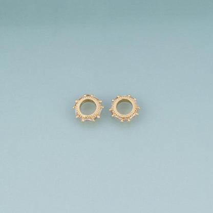 18K Gold Filled Crystal Spacer Beads for Jewelry Making