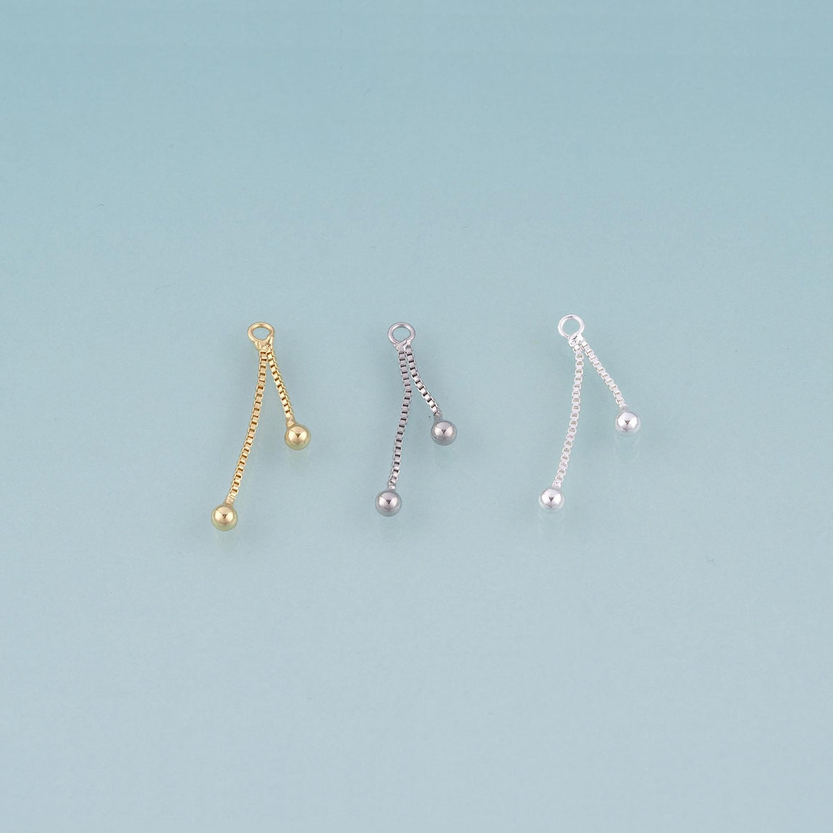 18K Gold Filled Round Tassel Pendant,Round Tassel Charm Bracelet Necklace for DIY Jewelry Making Supply