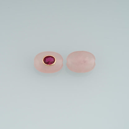 18K Gold Filled Oval Beads for Jewelry Making