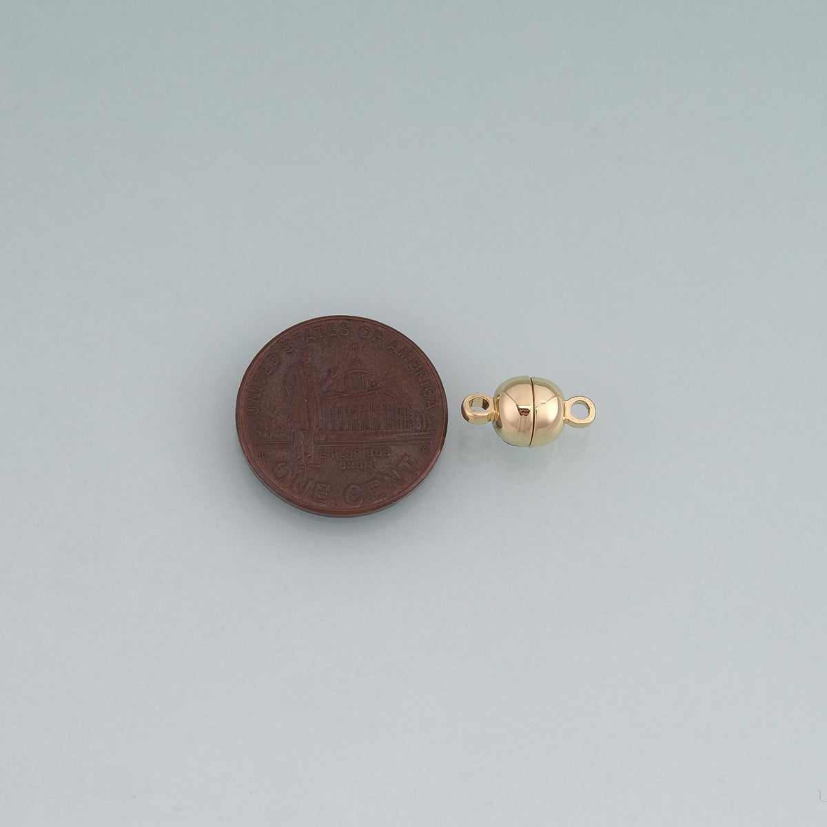 18K Gold Filled Magnetic Round Connector,Minimalist Connector Charm Bracelet Necklace for DIY Jewelry Making Supply