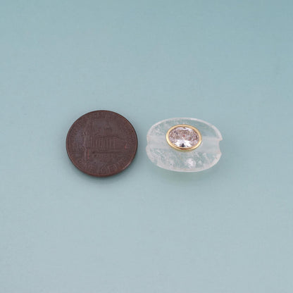 18K Gold Filled Oval Beads for Jewelry Making