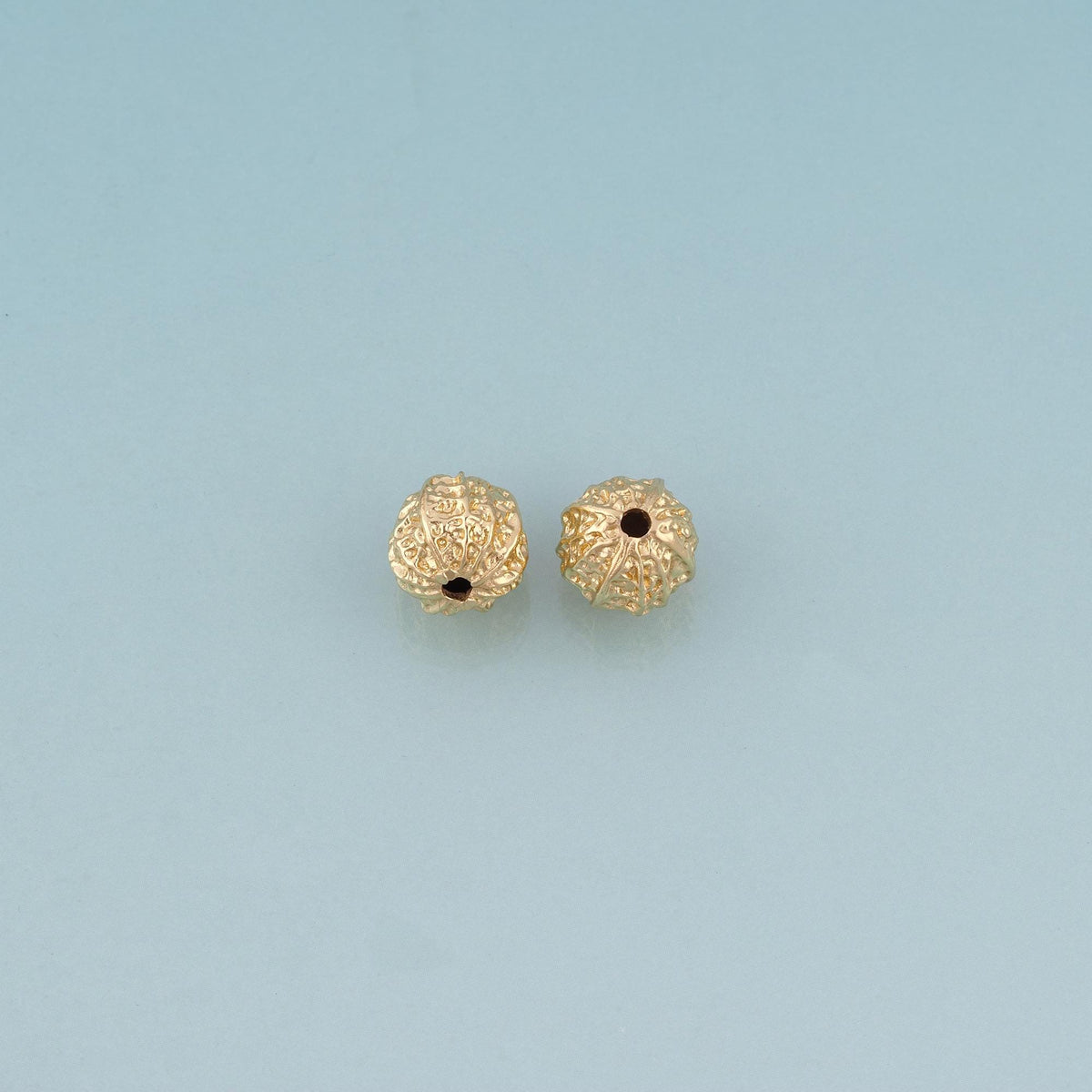 18K Gold Filled Walnut Beads,Minimalist Walnut Spacer Bead Bracelet Necklace for DIY Jewelry Making Supply