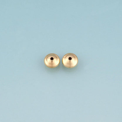 18K Gold Filled Smooth Surface UFO Shaped Bead,Minimalist UFO Shaped Spacer Bead Bracelet Necklace for DIY Jewelry Making Sup
