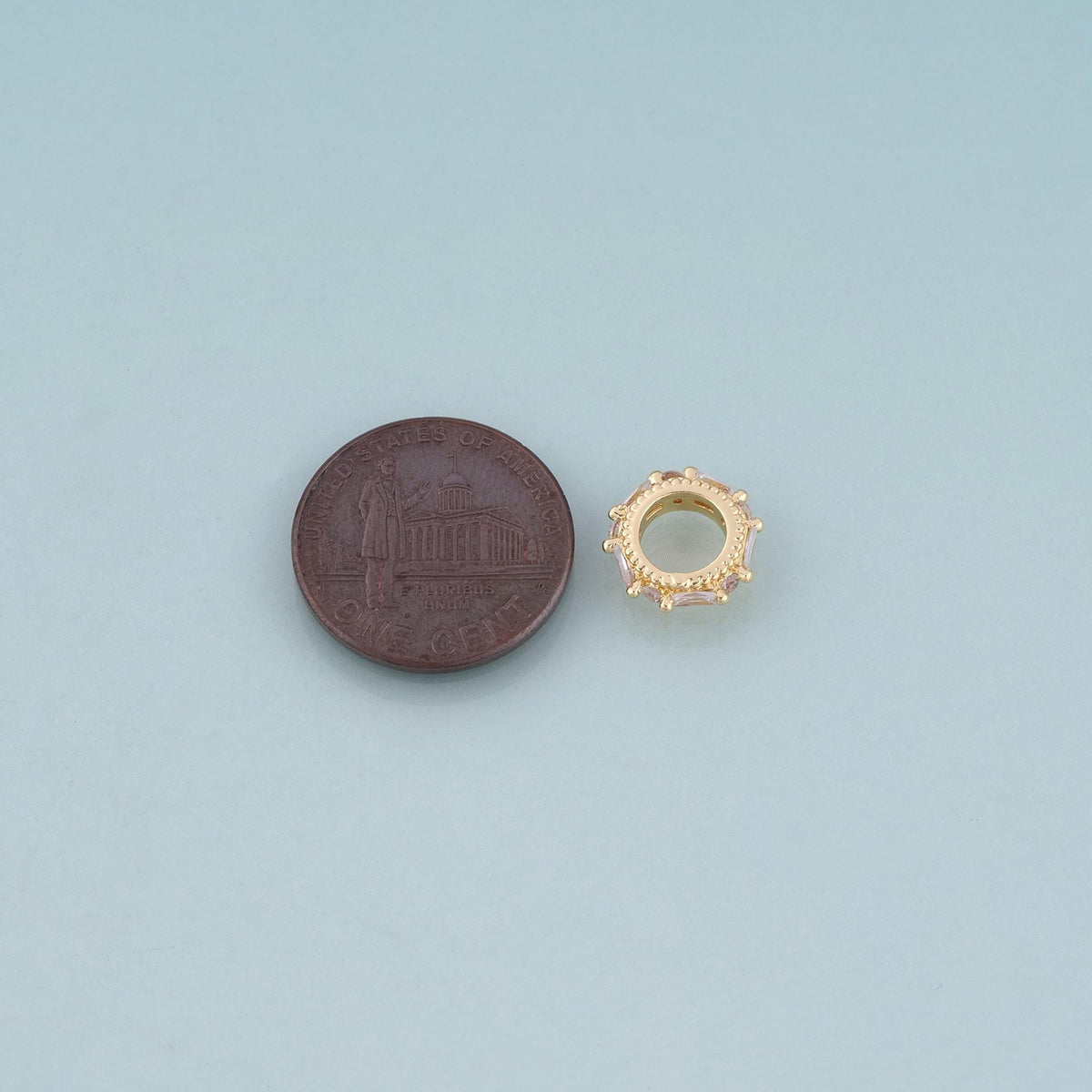 18K Gold Filled Crystal Spacer Beads for Jewelry Making