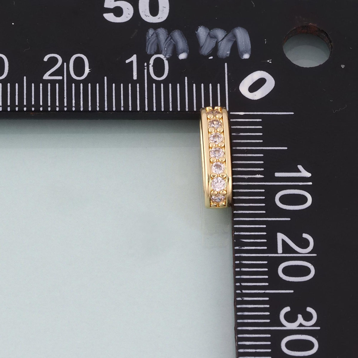 18K Gold Filled CZ Oval Connector,Exquisite Oval Connector Bracelet Necklace for DIY Jewelry Making Supply
